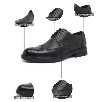 CARVED MALE LEATHER SHOES